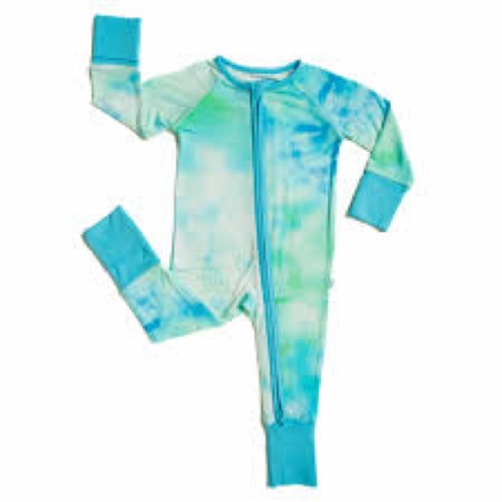 little sleepies tide pool watercolor zippie